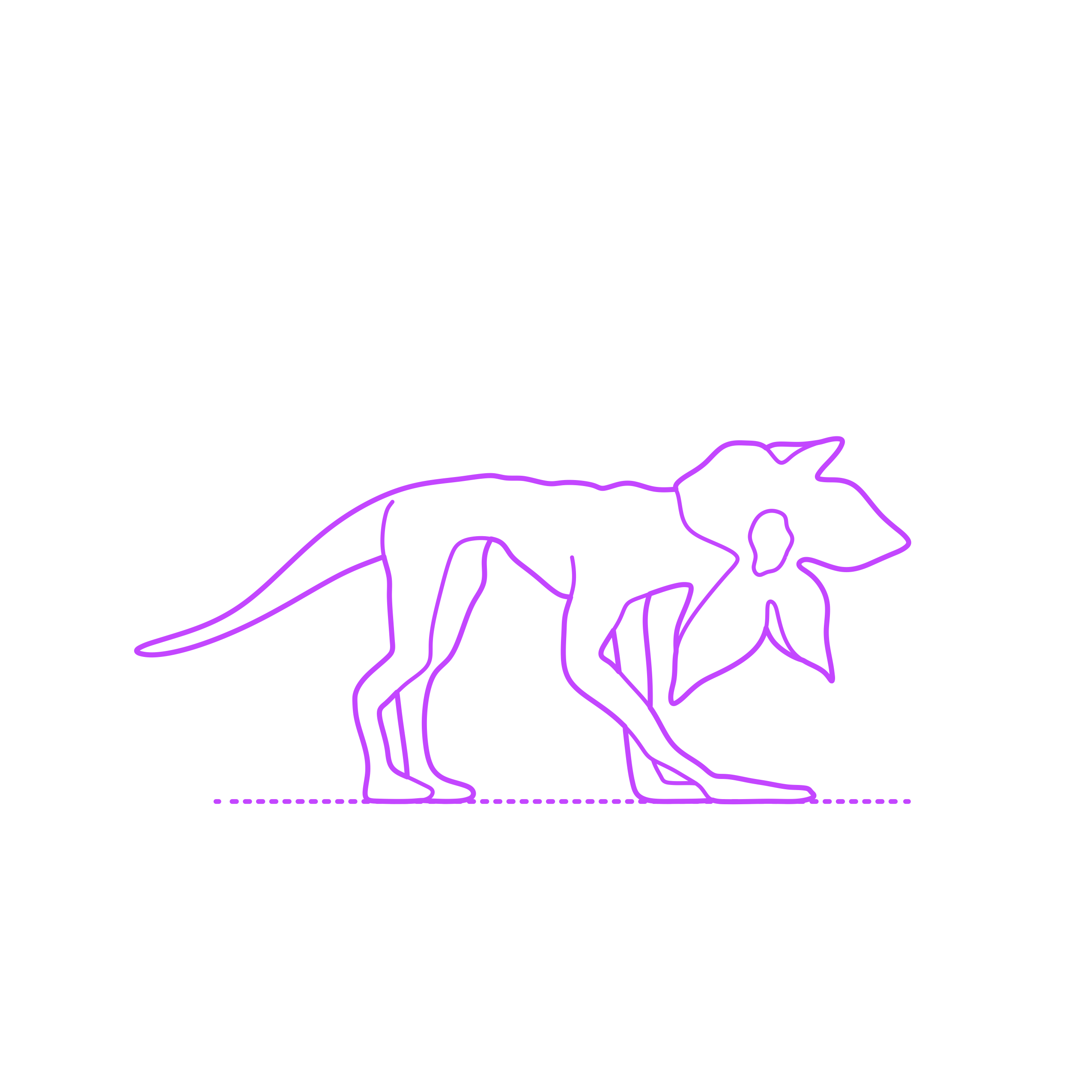 Pop Culture Stranger Things Demodog Contour Svg Vector Free Vectors